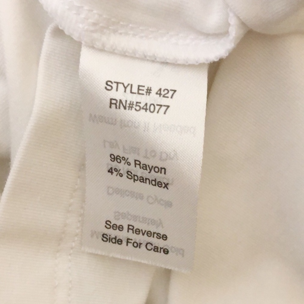 Cabi #427 White Drape Front Blouse Sz S - Picture 8 of 10